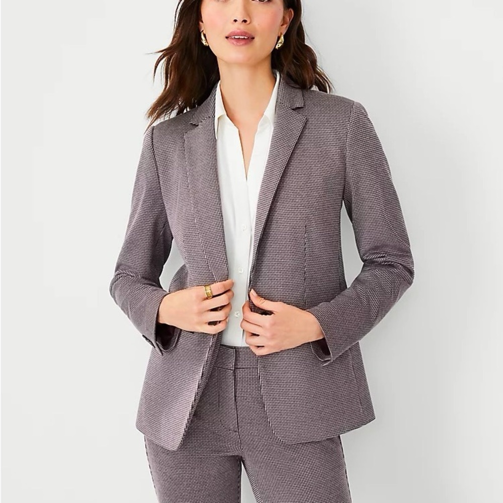 NWT Ann Taylor houndstooth blazer size 10